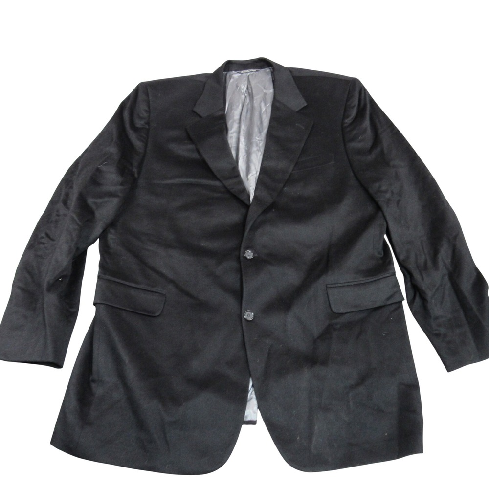 Jack Victor Loro Piana 100% Cashmere Blazer Mens 48 XL Black Sport Coat Kingwood